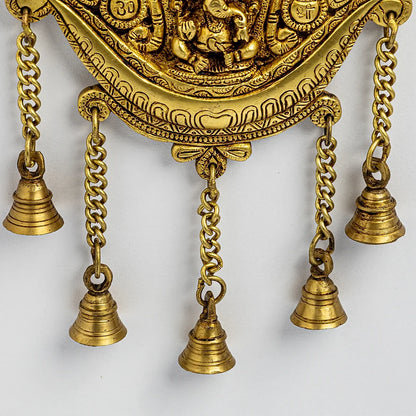 Shri Ganesh Brass Toran | 8 x 1 x 12 inches