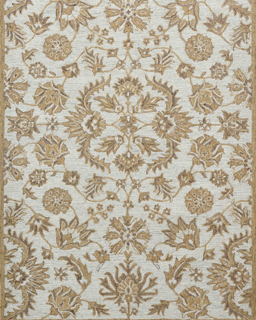 Simpy Floral Pattern Hand Tufted Carpet | 10 x 8 Feet