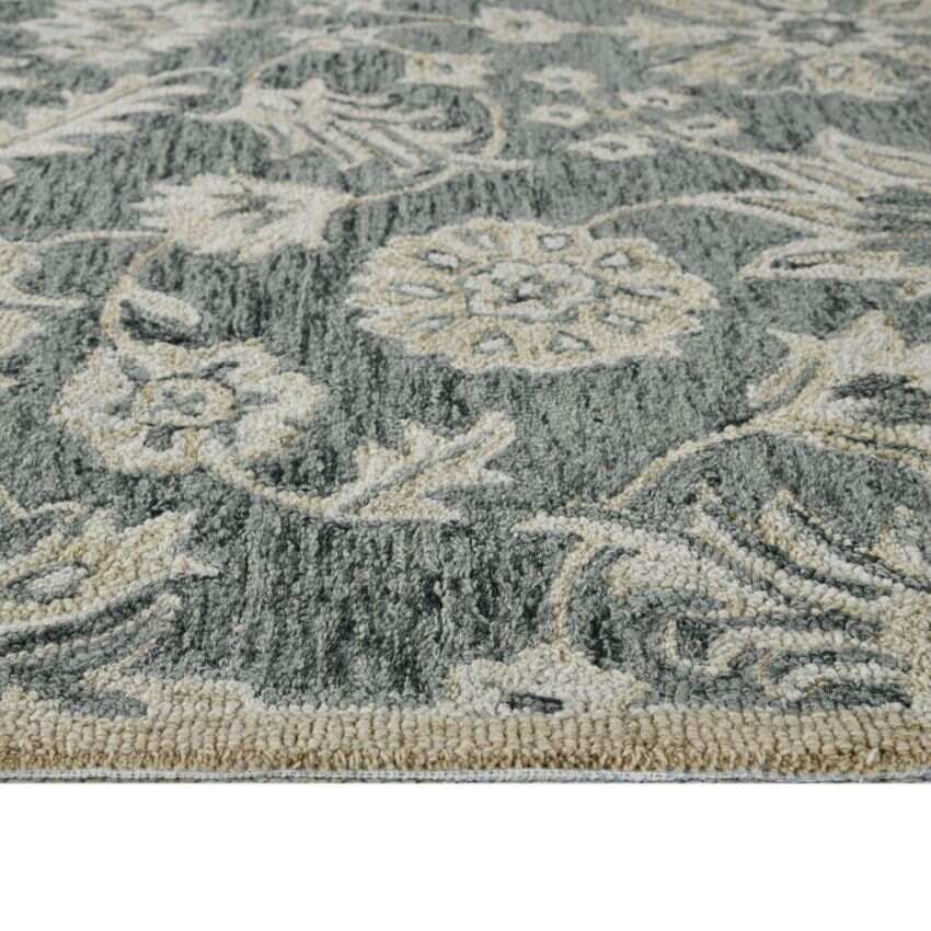 Grey Wool Hand Romania Tufted Rug Carpet