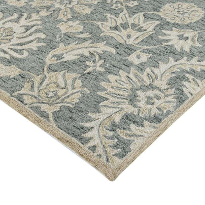 Grey Wool Hand Romania Tufted Rug Carpet