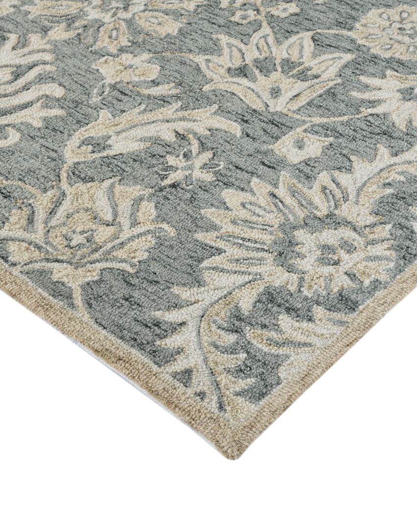 Simpy Floral Pattern Hand Tufted Carpet | 10 x 8 Feet