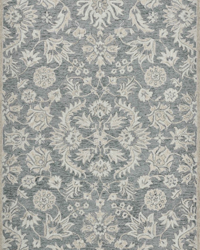 Simpy Floral Pattern Hand Tufted Carpet | 10 x 8 Feet