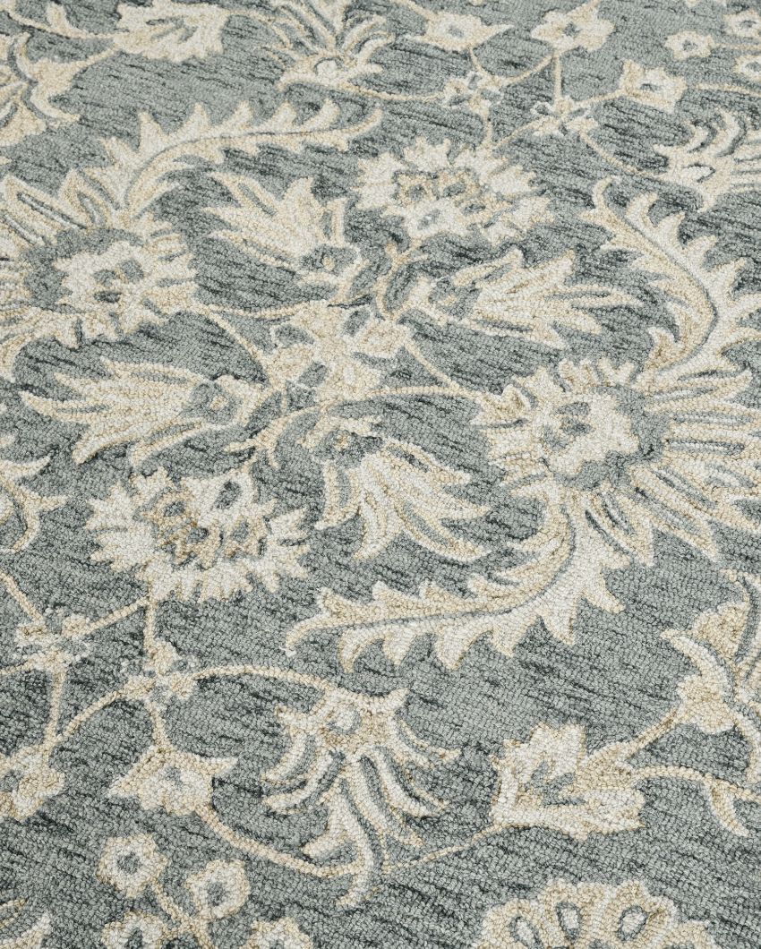 Simpy Floral Pattern Hand Tufted Carpet | 10 x 8 Feet