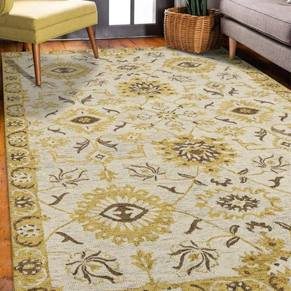 Gold Wool Romania Hand Tufted Carpet