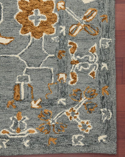 Orange Wool Romania Hand Tufted Carpet | 6x4, 8x5 ft 6 x 4 ft