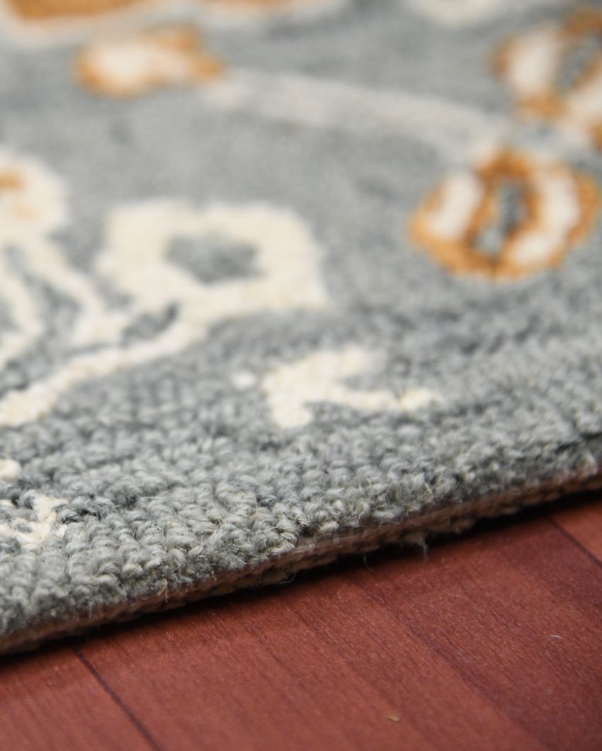 Orange Wool Romania Hand Tufted Carpet | 6x4, 8x5 ft 6 x 4 ft
