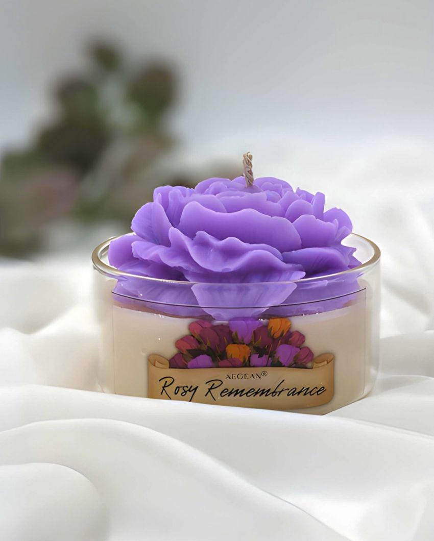 Rose Bouquet Designer Jar Candle | 4 x 3 inches