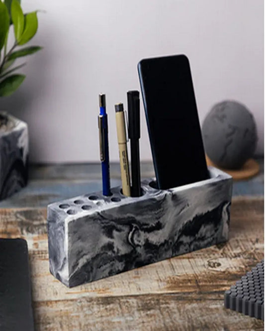 Sleek Modern Form Rectarranger Concrete Organizer | 3 x 3 x 3 inches