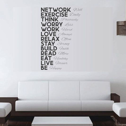 Motivational Quotes Wall Sticker Default Title