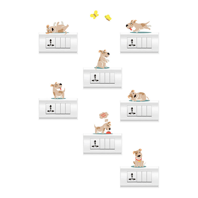 Puppy Wall Light Switches Sticker Default Title