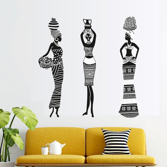 African Tribal Ladies Wall Sticker Default Title