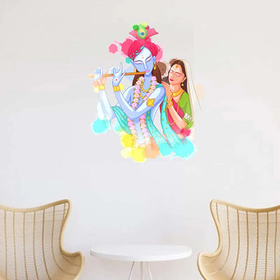 Radha Krishna Wall Sticker Default Title