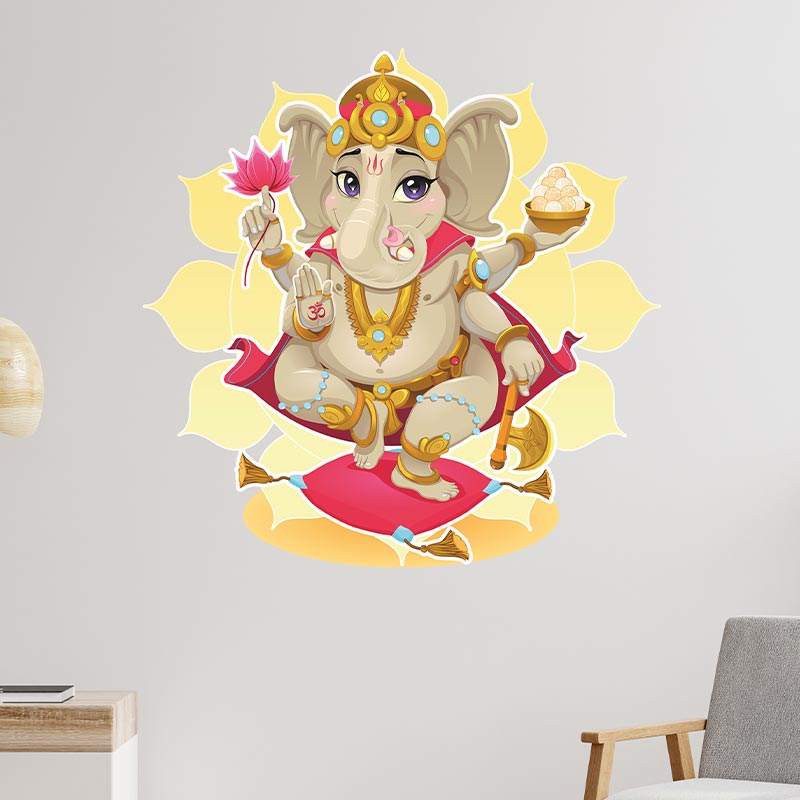 Lord Ganesh Wall Sticker Default Title