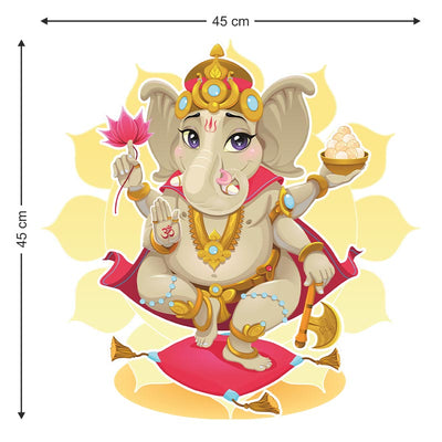 Lord Ganesh Wall Sticker Default Title