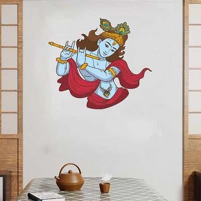 Shri Krishna Wall Sticker Default Title