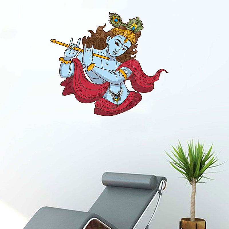 Shri Krishna Wall Sticker Default Title