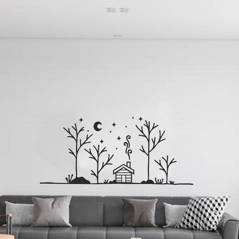House And Tree Wall Sticker Default Title