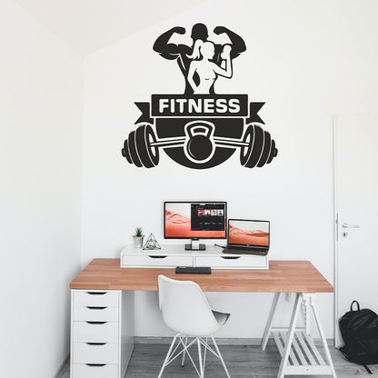 Fitness Gym Wall Sticker Default Title