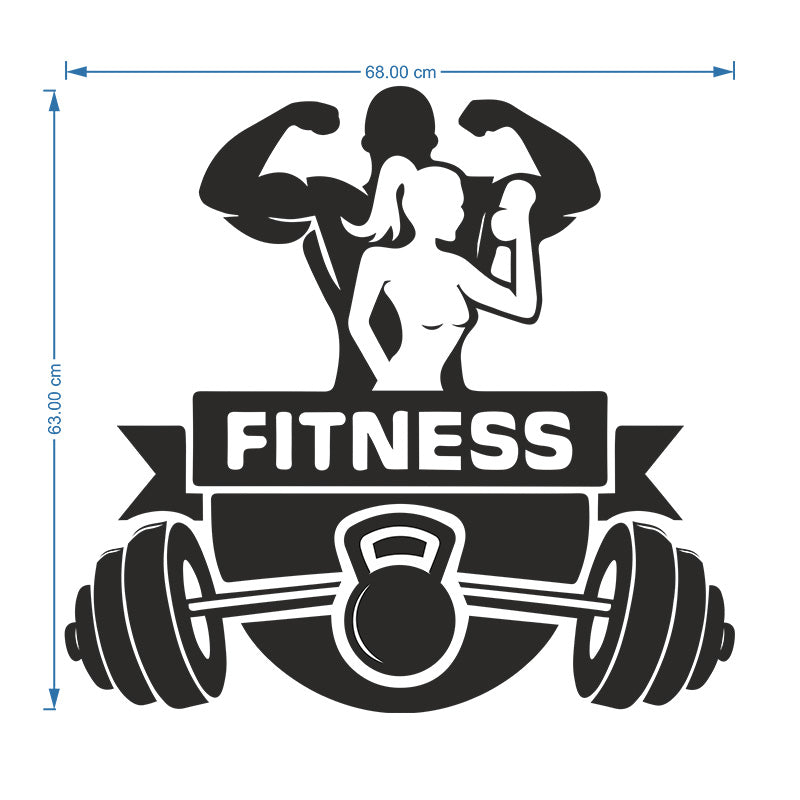 Fitness Gym Wall Sticker Default Title