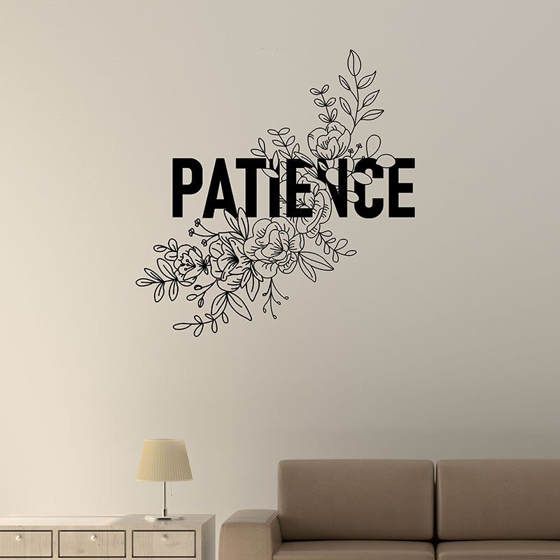 Patience Floral Wall Sticker Default Title