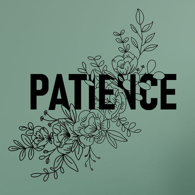 Patience Floral Wall Sticker Default Title