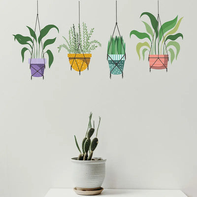 Hanging Pots Wall Sticker Default Title