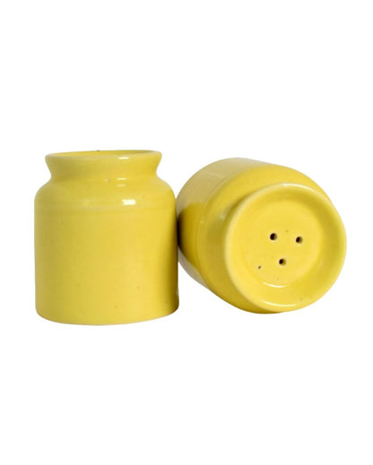 Ceramic Handcrafted Salt & Pepper Jar | Set Of 2 | 2 x 3 inches