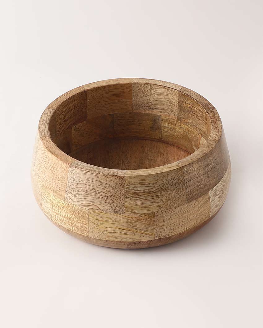 Natural Brown Shade Acacia Wood Bowl | 8 x 4 x 2 inches