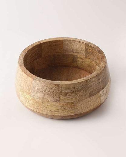 Natural Brown Shade Acacia Wood Bowl | 8 x 4 x 2 inches