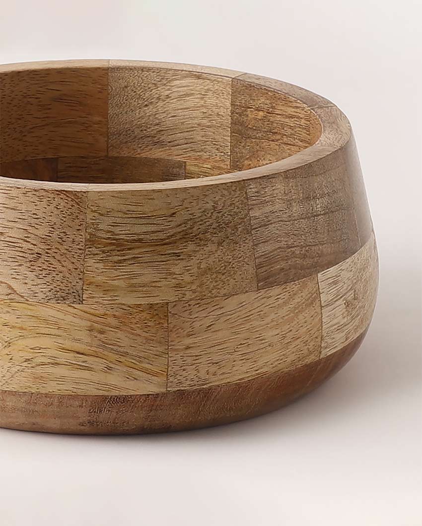 Natural Brown Shade Acacia Wood Bowl | 8 x 4 x 2 inches