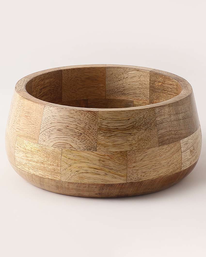 Natural Brown Shade Acacia Wood Bowl | 8 x 4 x 2 inches