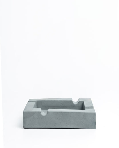 Large Functional Design Rechtashtray Concrete Ashtray | 6 x 4 x 1 inches