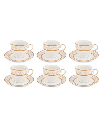 Rainbow Gold Porcelain Cup & Saucer Set