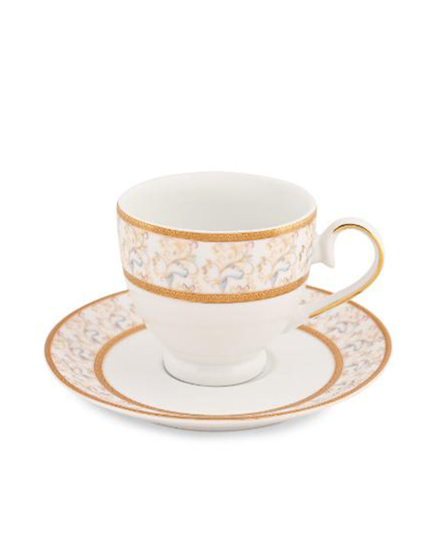 Rainbow Gold Porcelain Cup & Saucer Set