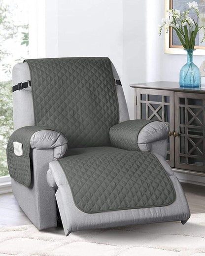 Super Stretch Printed Form Fitted Polyester Recliner Chair Cover | 82 x 91 inches