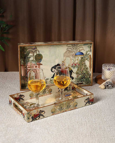 Stunning Royal Elephant Serving Mdf Trays | Set Of 2