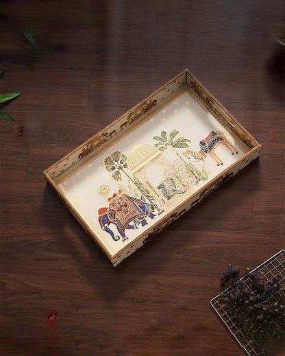 Royal Camel Large Serving Mdf Tray | 16 x 10 x 2 inches