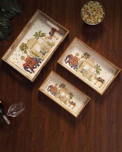 Royal Camel Serving Mdf Trays | Set Of 3