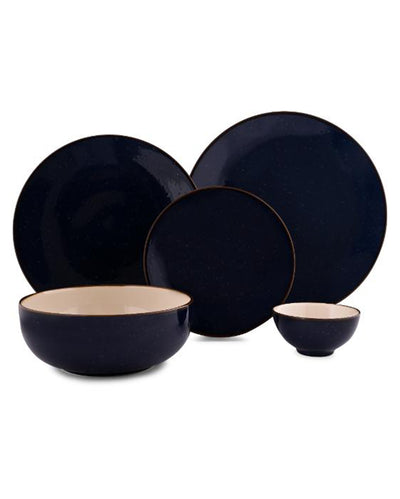 Rustic Navy Porcelain Dinner Set