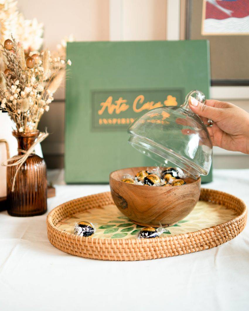 Chic Glass Dome Server | Tray Not Included