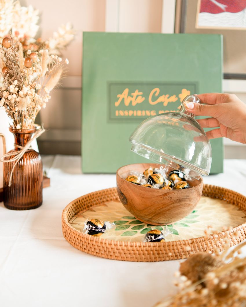 Chic Glass Dome Server | Tray Not Included