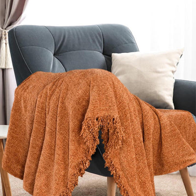 Modern Design Chenille Throw