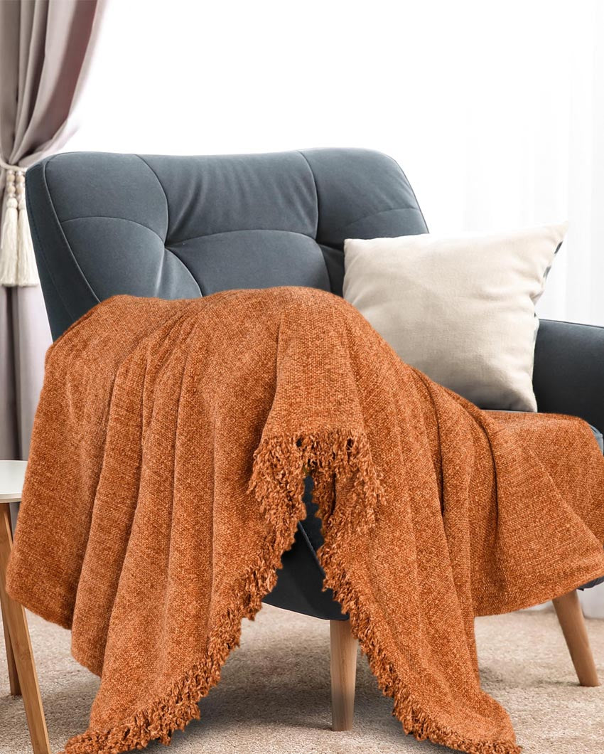 Modern Design Chenille Throw