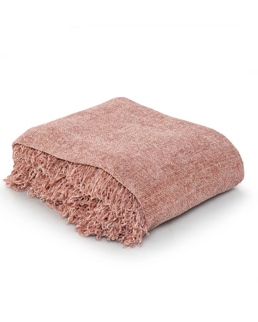 Soft Chenille Polyester Throw | 71 x 51 inches