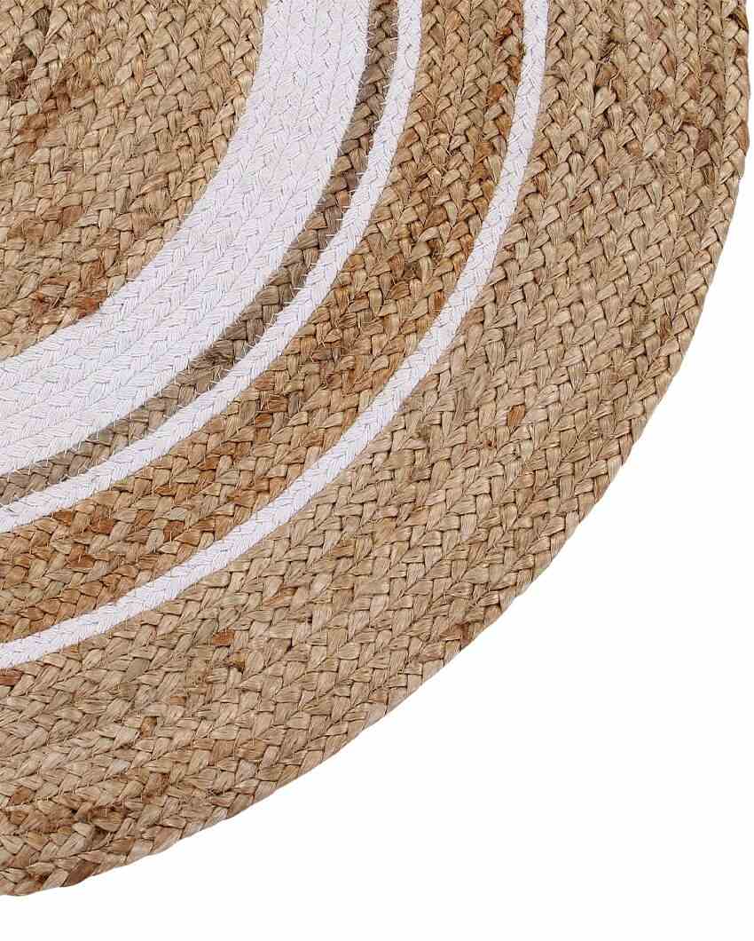 Dart Board Hand Braided Jute Rug |  35 inches