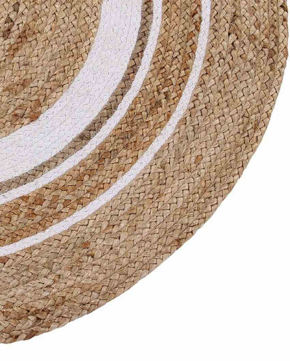 Dart Board Hand Braided Jute Rug |  35 inches