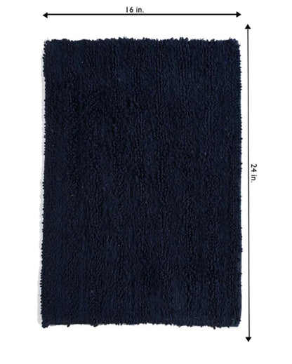 Tufted Striped Cotton Bathroom Rug | Multiple Colors | 24 x 16 inches