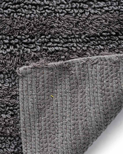 Tufted Striped Cotton Bathroom Rug | Multiple Colors | 24 x 16 inches