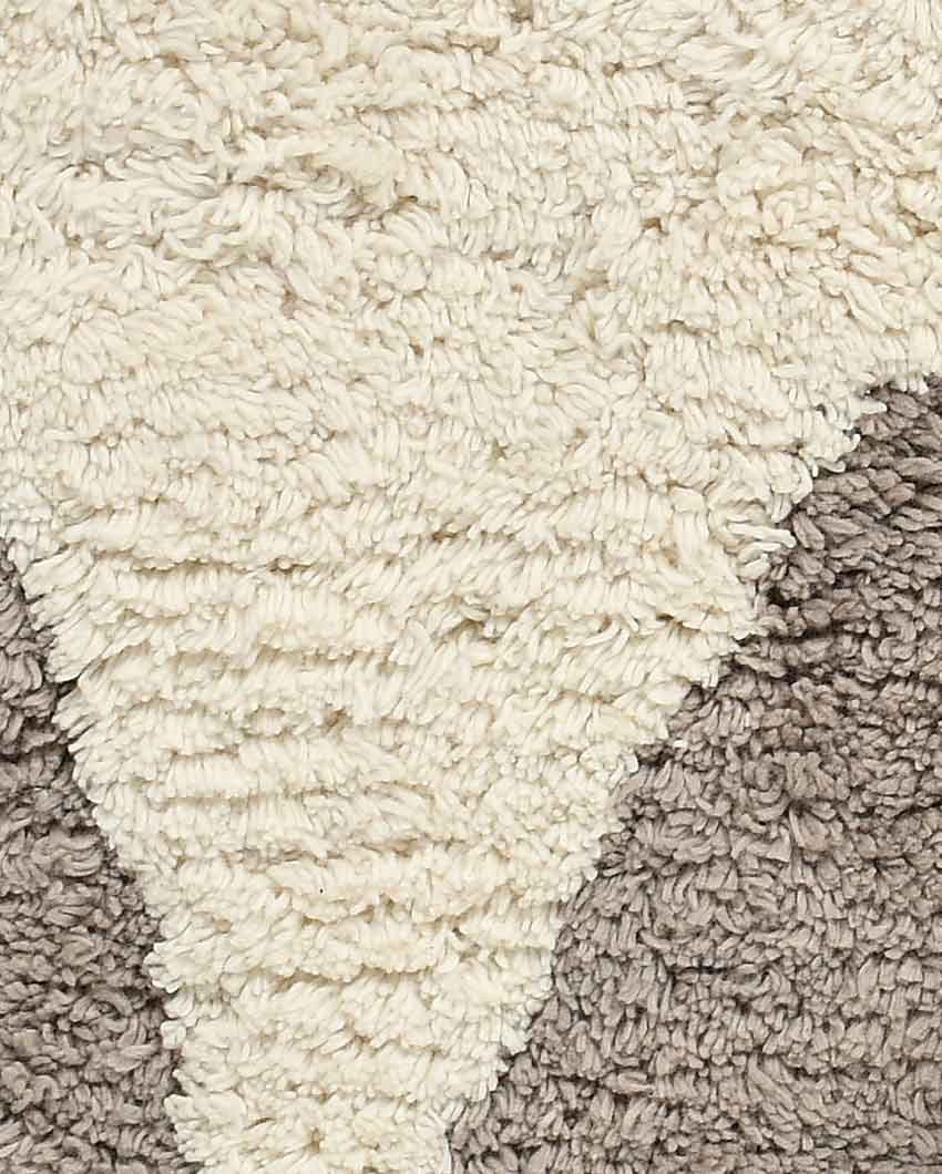 Star Print Tufted Cotton Bathmat | 31x20 inches