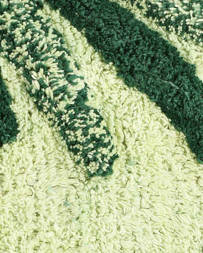 Leaf Tufted Cotton Bathmat | 31x20 inches